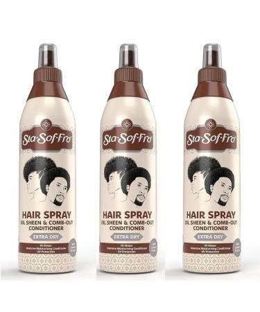 Sta-Sof-Fro Hair & Scalp Spray Comb Out Conditioner with Lanolin Extra Dry 250mL Pack of 3