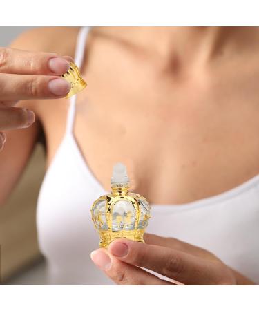 10 Pcs Gold Glass Essential Oil Roller Bottles - Refillable 10ml/15ml Clear Roll-on Containers for Fragrance & Perfume - Christian Holy Water Bottles - Buy Online on GoSupps.com
