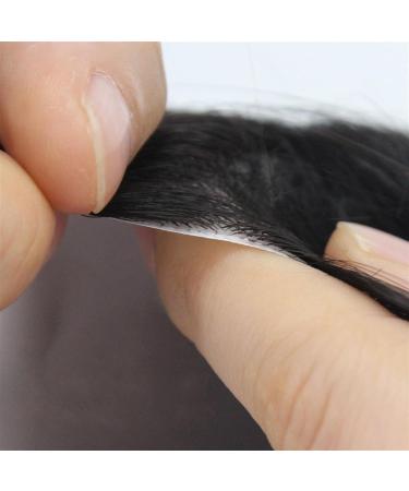 Men Toupee Toupee for Men Thin Skin V-looped PU Base Hair pieces for Men Straight Human Hair Men's Toupee Natural Black Hair Replacement System Unit Men Hair Tropper (Size : 18x24cm) - Buy Online on GoSupps.com