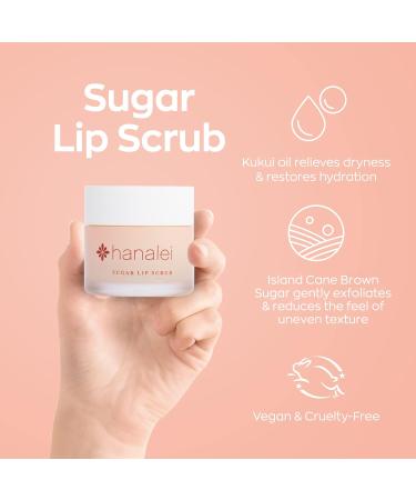 Hanalei Sugar Lip Scrub and Lip Treatment (Mauve Pink) Bundle Made with Raw Cane Sugar and Real Hawaiian Kukui Nut Oil (Cruelty free Paraben free) - Buy Online on GoSupps.com