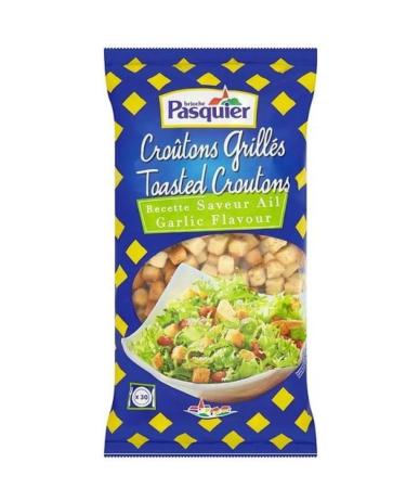 Pasquier Natural Round Croutons with Garlic and Garlic Cubic, 500 g/Bag - Offers of 1, 2 and 3 Sachets - Free Shipping to Fra