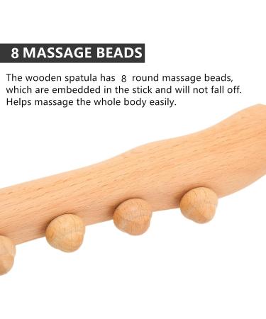 Yinhing Wooden Gua Sha Massage Tools - 8-Point Massage Roller Stick for Home & Salon Beauty Care - Buy Online on GoSupps.com