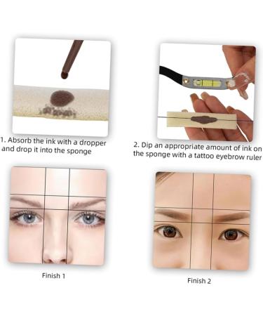 HAPINARY Measuring Ruler 1 Set Arch Embroidery Eyebrow Ruler Makeup Stencil Reusable Eyebrow Template Eyebrow Shaper Balance - Buy Online on GoSupps.com