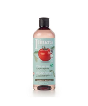 Itinera Regenerating Body Wash with Sorrento tomato peel (12.51 fl oz) - with Aloe vera and Glycerine - Vegan Friendly - 95% Natural Origin Ingredients