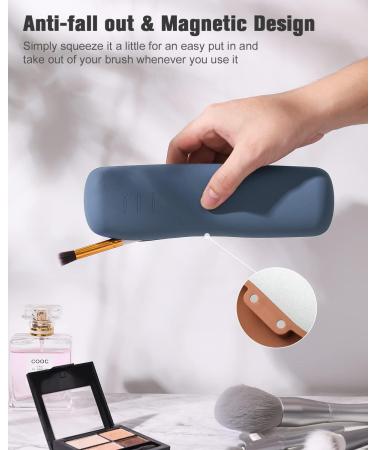 Fnyes Travel Makeup Brush Holder S Blue - Stylish & Portable Organizer for International Shipping - Buy Online on GoSupps.com
