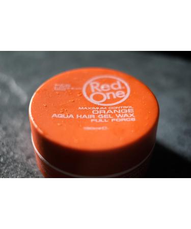 RedOne Coiffage Aqua Wax Orange 150 ml | Edge Control | Ultra Hold | Gel Wax | Hair Wax for Men and Women | Melon Scent | Maximum Control | Pack of 5 - Buy Online on GoSupps.com