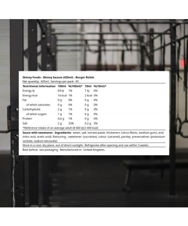 The Skinny Food Co Skinny Sauce 425ml Burger (perishable) - Buy Online on GoSupps.com