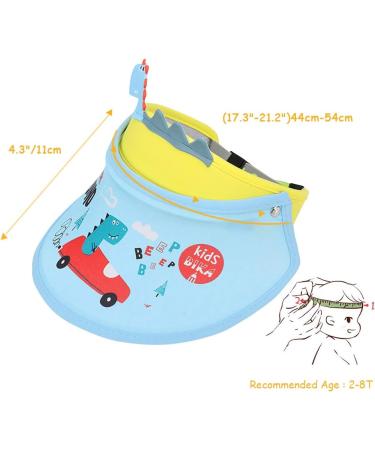 Happy Cherry Children's Tennis Cap - Adjustable UV Protection Sun Visor for Boys & Girls | Light Blue Summer Hat for Baseball Golf & Beach Activities - Buy Online on GoSupps.com