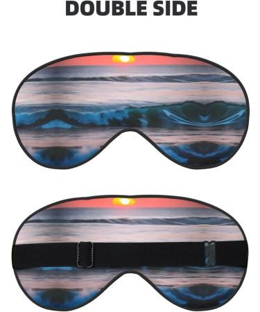 Sunset & Sunrise Ocean Waves Eye Mask | Soft Light-Blocking Unisex Sleep Mask - International Shipping - Buy Online on GoSupps.com