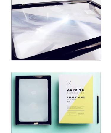 High Magnification Magnifying Glass Desktop Reading Old Man with Light with Chest Hanging A4 Large Lens Rectangular HD Portable Magnifying Glass Made in China - Buy Online on GoSupps.com