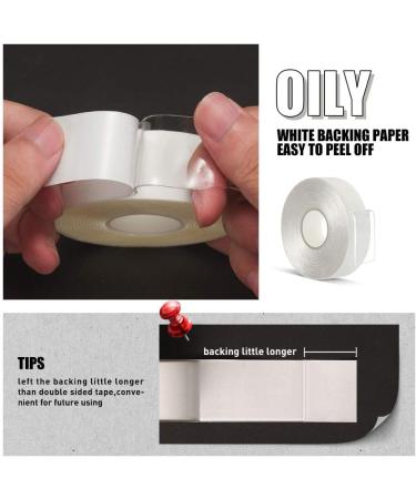 VERSAF Double Sided Adhesive Tape -1/2 10'Â Arcylic Transparent Removable No Residue Double Sided Heavy Duty Mounting Tape for Home/Office/Wall Decor(Pack of 1 Roll) - Buy Online on GoSupps.com