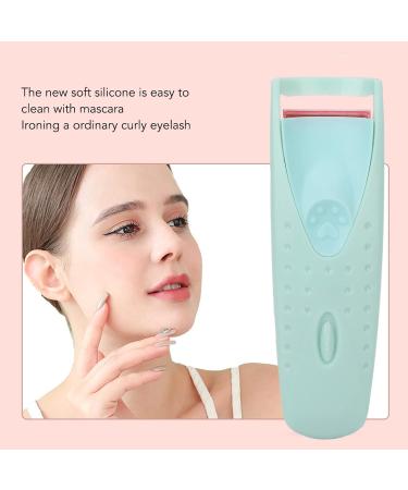 Heated Eyelash Curler Electric Eyelash Curler Usb C Rechargeable Long-lasting Heated Lash Curler for Natural Lashes Handheld Eyelash Heated Curler (Cyan) - Buy Online on GoSupps.com