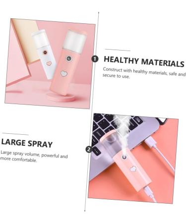 Baluue Facial Humidifier Mini Humidifier Facial Mist Sprayer Skin Moistener Nano Misting Sprayer Abs Pink - Buy Online on GoSupps.com