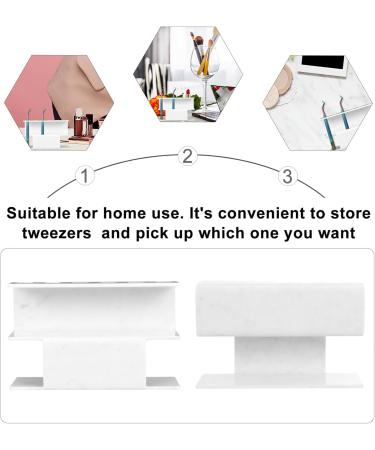 Beavorty Acrylic Presentation Stand for Tweezers - 3 Pack Marble Makeup & Eyelash Extensions Accessories | 13.5x4cm - Buy Online on GoSupps.com