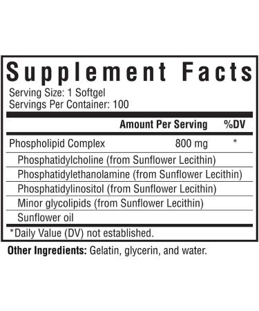 Seeking Health Optimal PC Supplement | 800 mcg Blended Phospholipid Complex | Non-GMO Sunflower Lecithin | 100 Softgels - Buy Online on GoSupps.com
