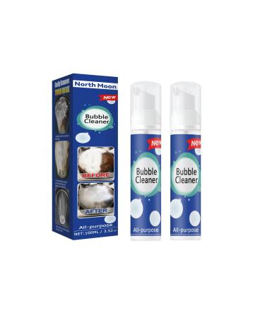 Bubble Cleaner Foaming Heavy Oil Stain Cleaner All Purpose Bubble Cleaner Kitchen Deep Cleaning Spray All-purpose Rinse-free Cleaning Spray(2PC) colorless 2P