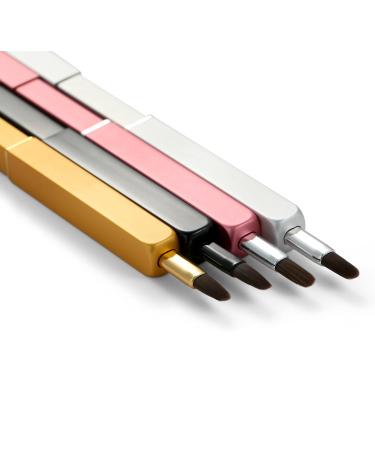 Exquisite Retractable Lip Brush Applicator for Lipstick & Gloss - Makeup Tool for Women and Girls in Pink - Buy Online on GoSupps.com