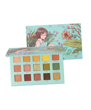 SOESFOUFU 1pc 15 Portable Eyeshadow Compact Eyeshadow Palette Glitter Eye Eyeshadow Makeup Accessories