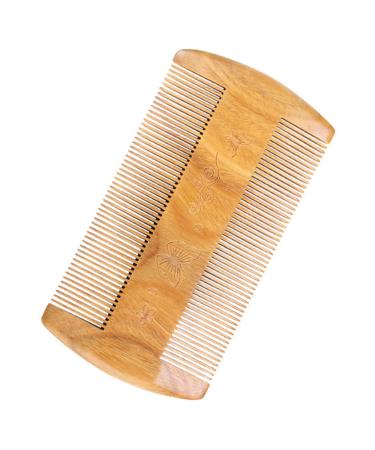 Fomiyes Green Sandalwood Beard & Fur Care Comb for Men - 2-Pack Wooden Bartkamm Travel Combs - Buy Online on GoSupps.com