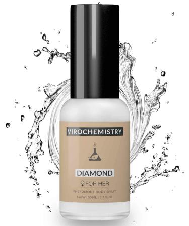 Pheromones For Women (DIAMOND) Body Spray - Elegant Ultra Strength Organic Human Pheromones Fragrance Body Spray 50mL - Human Grade Pheromones to Attract Men  - Buy Online on GoSupps.com