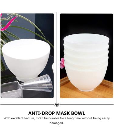 EXCEART 3Pcs Silicone Facial Mixing Bowl Set - DIY Face Bowl for Home Use - Anti-Drop Facial Bowl (White) - Buy Online on GoSupps.com