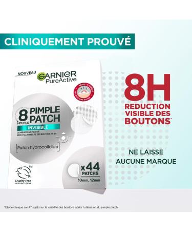 GARNIER Pure Active - XXL Pimple Patch Pack - Reduces the Appearance of Pimples in 8H* - Clinically Proven - Invisible & Ultra-Thin - Hydrocolloid Technology - Vegan & Cruelty-Free - Men & Women - Buy Online on GoSupps.com