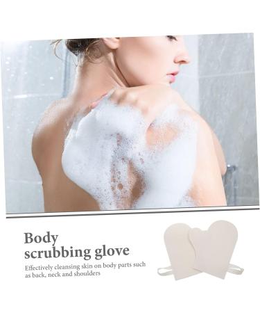Felt Sauna Gloves 4-Piece Set for Body Scrubbing and Dead Skin Removal - Grey Bath Towels Scrubber Mitt Kit - Buy Online on GoSupps.com