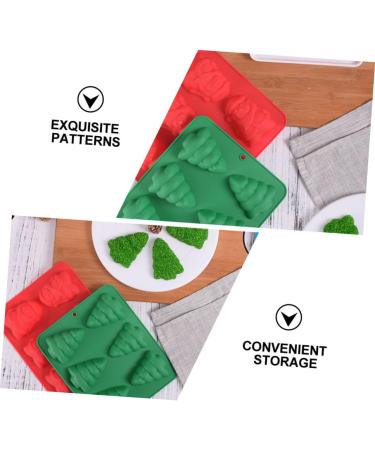 KICHOUSE Christmas Decor Christmas Baking Molds Silicone Molds Ice Cubes Chocolate Pastry Mould Cake Mold Mousse Mold Fudge - Buy Online on GoSupps.com