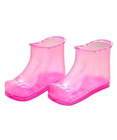 Foot Soaking Boots | Anti-Slip High-Density Foot Soaking Boots - Heatproof Colorful Foot Soaker Portable Foot Spa Shoes for Home Bathroom Height 18cm Size 45 Red