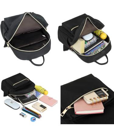 Water-Resistant Mini Backpack for Women and Girls - Small Purse Shoulder Bag for School, Travel - Black - Buy Online on GoSupps.com