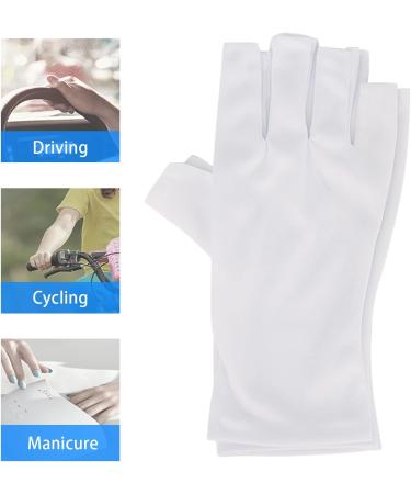 Shop UV Shield Gloves for Nail Care | Manicure & Nail Art Protection - White UV Protection Gloves - Buy Online on GoSupps.com
