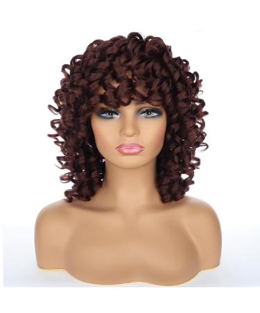 Shop Porsmeer Afro Wig for Women | Large Curly Ponytail & Short Dark Brown Bob - Perfect for Halloween & Cosplay - Buy Online on GoSupps.com