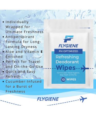 Deodorant Wipes - Individually Wrapped Antiperspirant Body Wipes (10 Count) | Shop Now for Freshness Anywhere - Buy Online on GoSupps.com