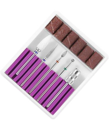 POPETPOP 3 Sets Nail Grinding Head Faux Nails Artificial Nails Nail Drill Bits Electric Manicure Nail File Beginner Kit Manicure Drill Bits Nail Drill Tool Exfoliating Manicure Tools Purple 6.5x5.5cmx3pcs Purplex3pcs - Buy Online on GoSupps.com