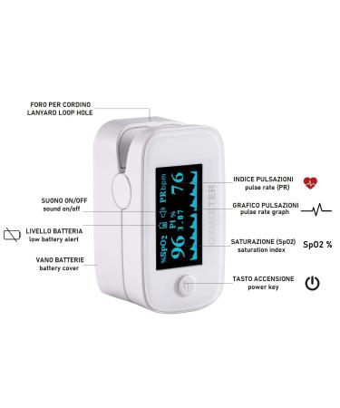Dogro Pulse Oximeter - Accurate Finger Saturation Meter for Adults & Children | OLED Display for Blood Oxygen Heart Rate & Perfusion Index - Buy Online on GoSupps.com
