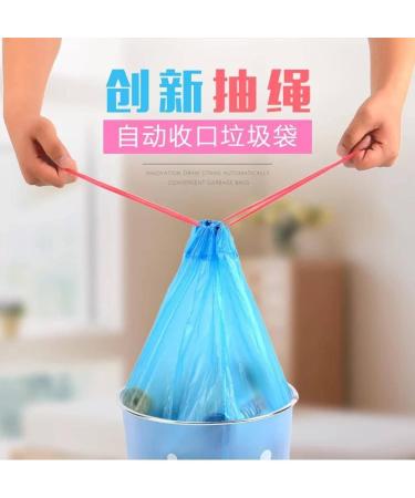 Thickened Large Garbage Bag Household Automatic Closing Garbage Bag Portable Kitchen Point-Off Drawstring Garbage Bag - Buy Online on GoSupps.com