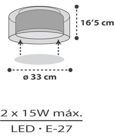 Dalber Children's Ceiling Lamp - Cloud Grey Light for Kids' Room - E27 | Model 41416E - Buy Online on GoSupps.com