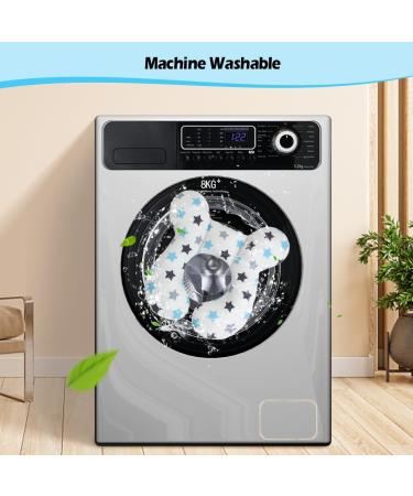 KAKIBLIN Baby Travel Pillow - Neck & Head Support for Car Seat & Pushchair - White Star - Buy Online on GoSupps.com