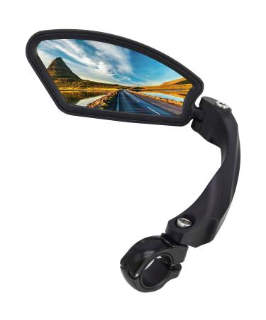Arkham bike mirror rear mirror HD stainless steel mirror generation 2.0 bicycle mirror for handlebar 21-26mm review bike mirror for ebike scooter (1 piece left square) square shape - left - Buy Online on GoSupps.com