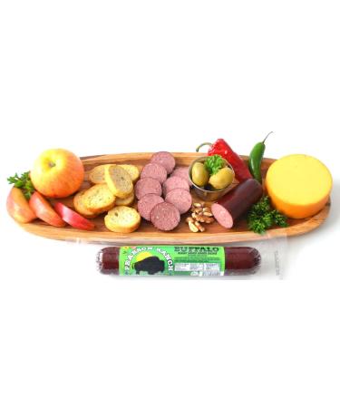 Pearson Ranch Game Meat Hickory Smoked Summer Sausage Variety Pack - Elk, Buffalo, Venison - Gluten-Free, MSG-Free (3 Pack) - Buy Online on GoSupps.com