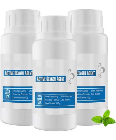 Toilet Active Oxygen Agent Natural Toilet Bowl Cleaners Kitchen Water Pipe Sewer Toilet Sink Cleaning Powder Powerful Pipe Dredging Powder for Kitchen Toilet Pipe Dredging 3PCS