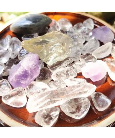 Specimen Natural Citrine Quartz Crystal Labradorite Palm Stone Mini Amethyst Cluster Clear Crystal Chips Tumble Stone Crystal specimeStone Stone Crystal Reiki - Buy Online on GoSupps.com