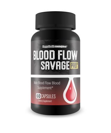 Blood Flow Savage Pro - Our Best Blood Flow Capsules - Healthy Blood Flow Natural Formula - Support Men Blood Flow Savage Grow Max Your Body Circulation - Mens Blood Flow Supplement Max Blood Flow