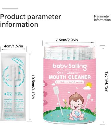 Rurunklee Baby Tongue Cleaner | 30-Piece Skim Gauze Gum Grinder Stick for Oral Care | Convenient & Flexible Tooth-Compatible Solution - Buy Online on GoSupps.com