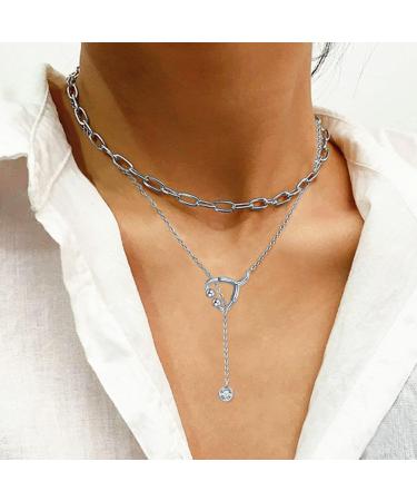 Nurse Stethoscope Necklace | 925 Sterling Silver Choker | Double Layered Doctor Pendant | Medical Student Graduation Gift - Buy Online on GoSupps.com