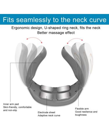 Electric Neck Massager Pulse | Cervical Pain Relief & Health Tool | USB Rechargeable - Buy Online on GoSupps.com