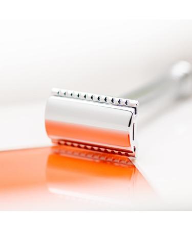 Merkur 38C Barber Pole Razor - Gloss Chrome Closed Comb Ideal for Wet Shaving - Premium German Craftsmanship - Buy Online on GoSupps.com