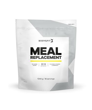 Body Fit Body & Fit Low Calorie Meal Replacement Meal Replacement Meal Shake Whey and Milk Protein Weight Loss Shake Cappuccino 1044 grams 18 shakes