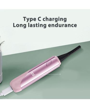 Heated Eyelash Curler Heated Lash Curler USB Rechargeable Long Lasting Mini 4 Temperature Setting Rechargeable Lash Curler for Beauty Salon - Buy Online on GoSupps.com