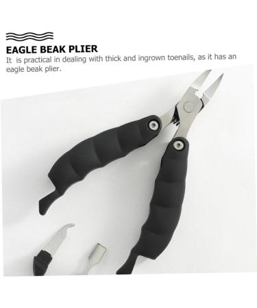 Healeved 1pc Folding Hawk Mouth Pliers Toenail Clipper for Thick Toenails Nail Clippers Ingrown Toenail Clipper Tool Pedicure Tool Handle Rubber and Plastic Multifunction Dead Skin Pliers - Buy Online on GoSupps.com